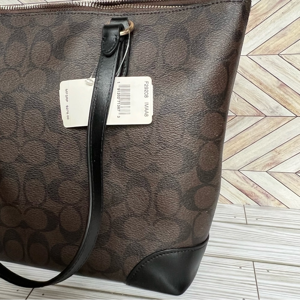 NWT!! Coach Purse Black and Brown - Picture 6 of 12